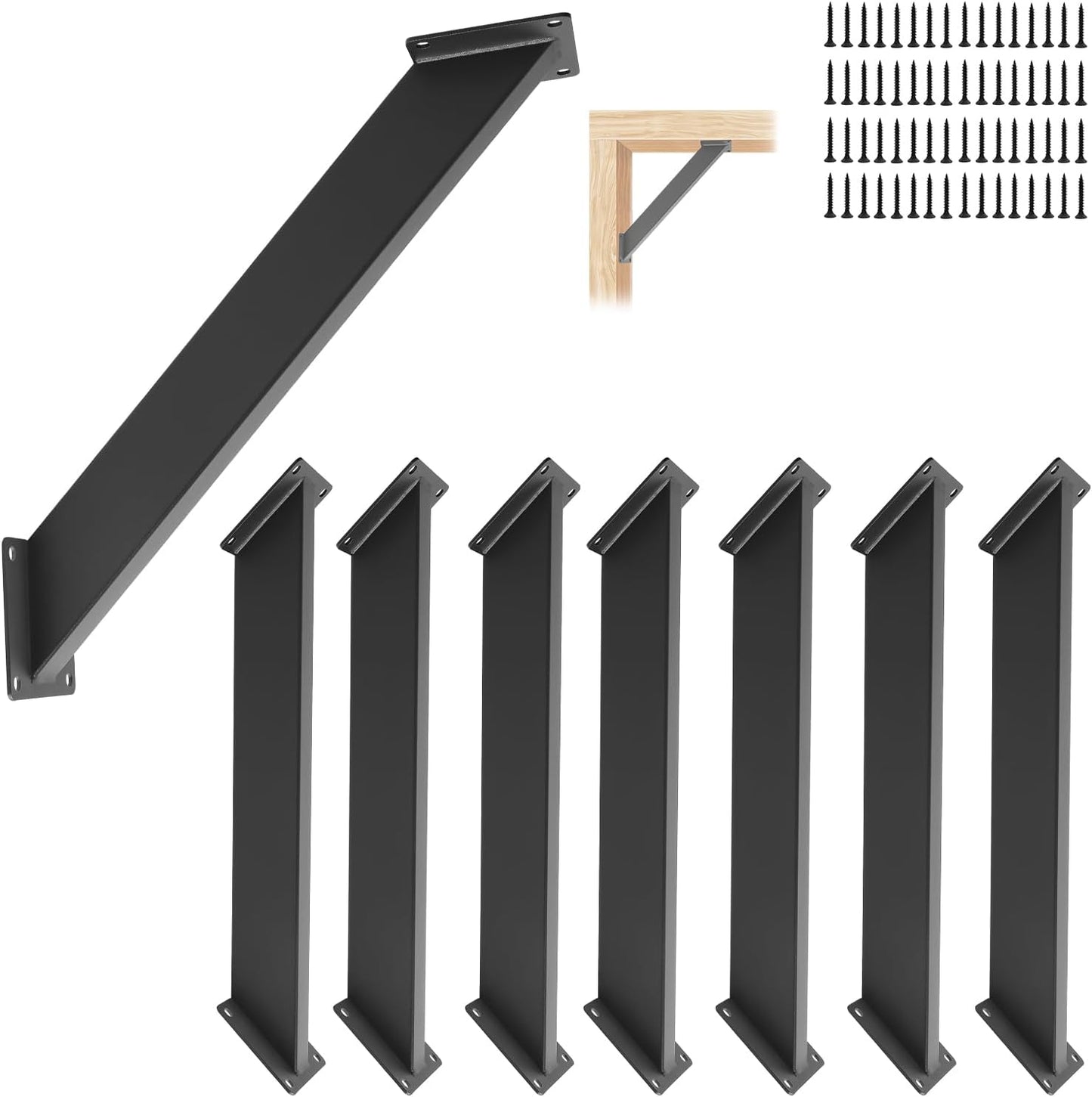 8 Pzas Soportes 45° para Pergola Madera Cabañas