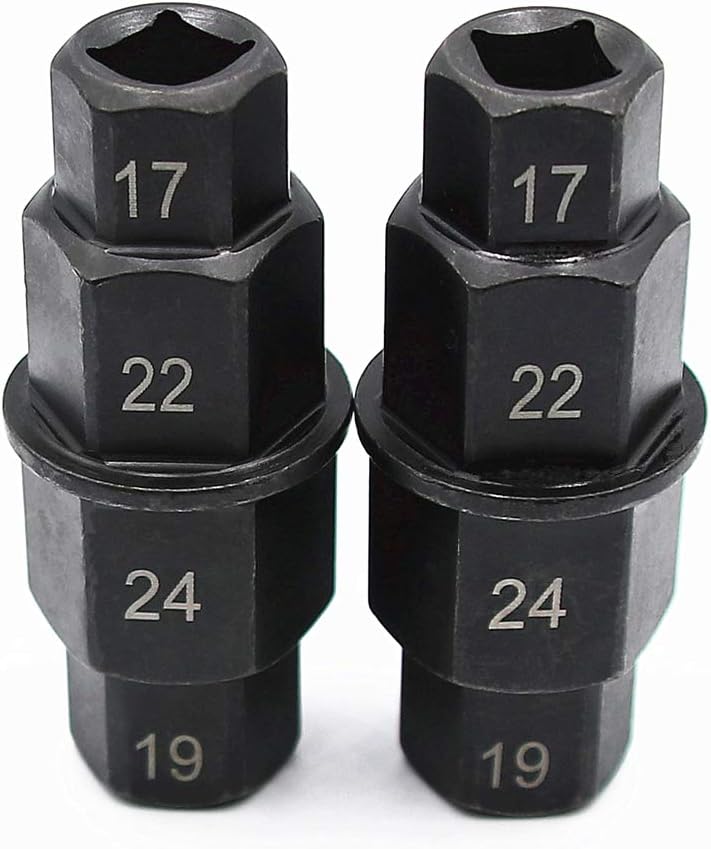 Herramienta eje hexagonal 3/8" 0.669-0.945" 2PCS