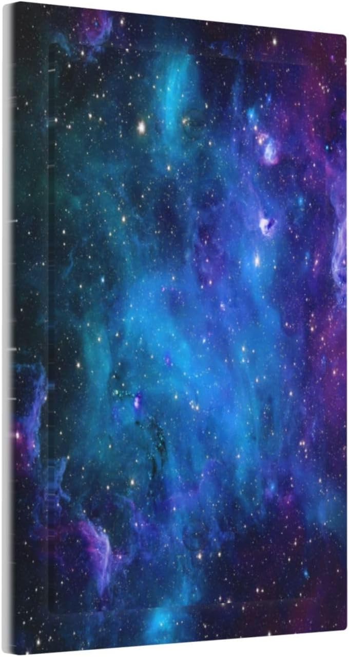 Placa pared estrellas universo azul noche