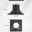 Base montaje muelle adaptador luz poste aluminio fundido negro