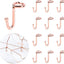 Percha ropa 36uds ganchos metal extensores color oro rosa