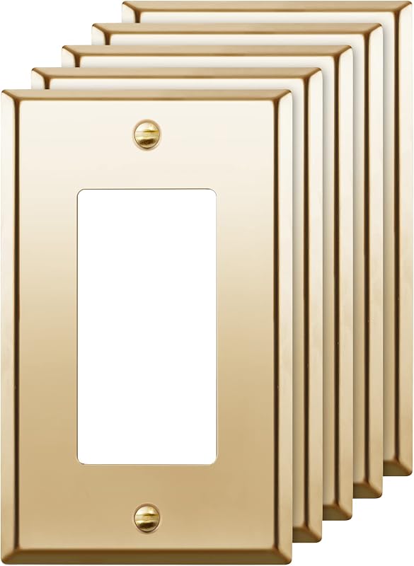 Placa decorativa pared acero inox 201 4.5x2.76" set 5