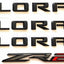 4 Emblemas 3D Colorado ZR2 para puerta trasera negro