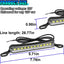 Luz LED impermeable para matrícula 12V ATV remolque camión