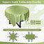 Mantel satén 72pulg color verde salvia resistente manchas