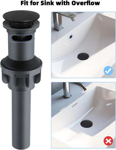 Drenaje baño tapón desplegable bronce aceitado antiobstrucción
