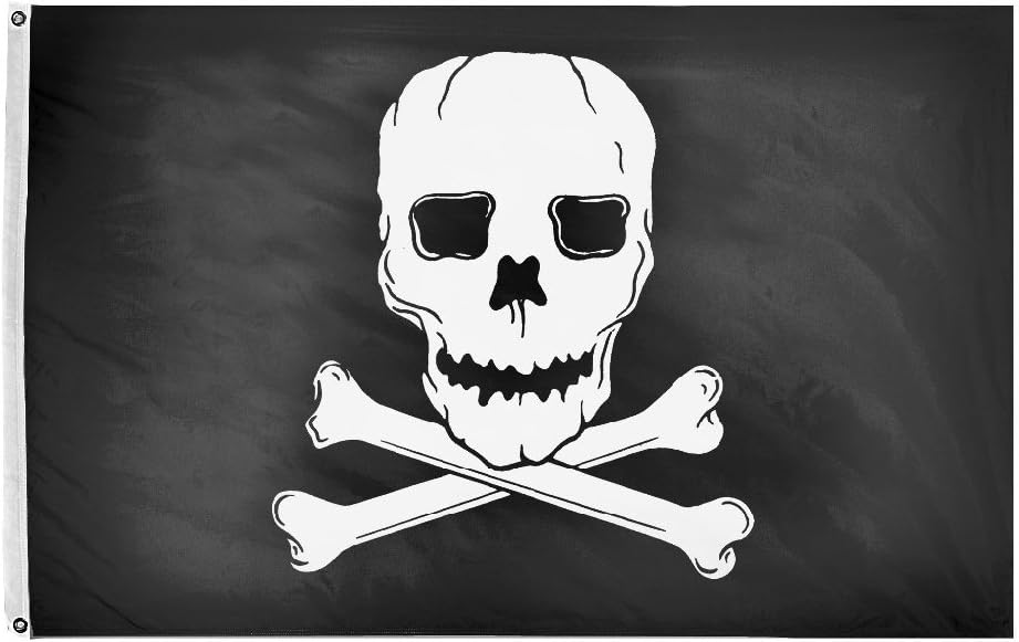 Bandera Jolly Roger nailon 2x3ft modelo 379