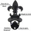 Abrebotellas negro flor de lis pared