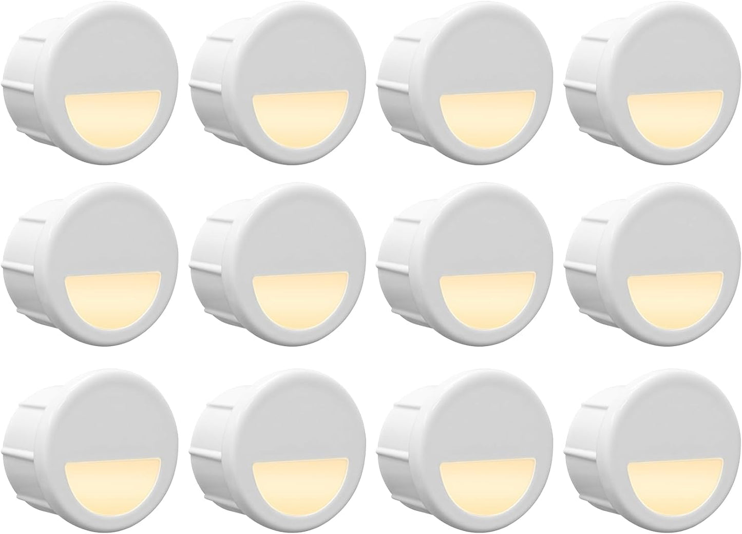 12 Luces LED Mini 12V para Escalones y Barandilla