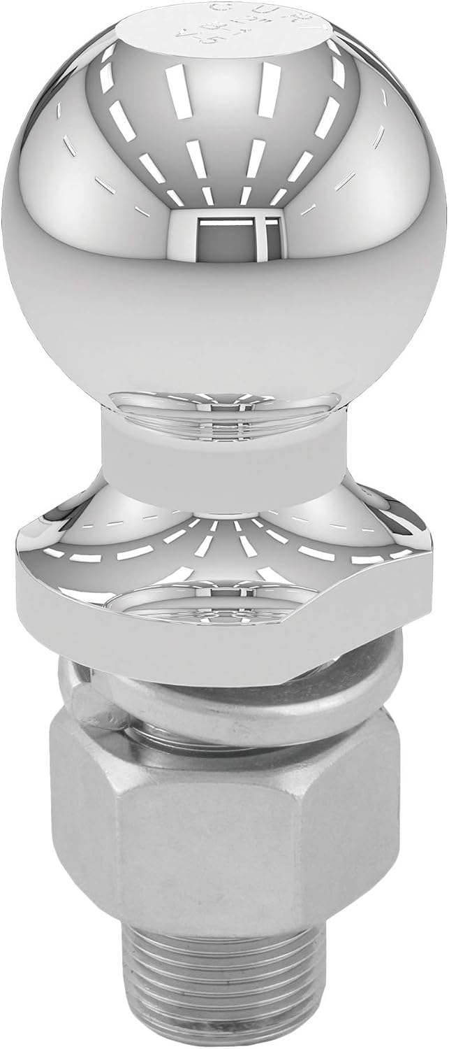 Bola enganche cromada para remolque 7500lb 2"