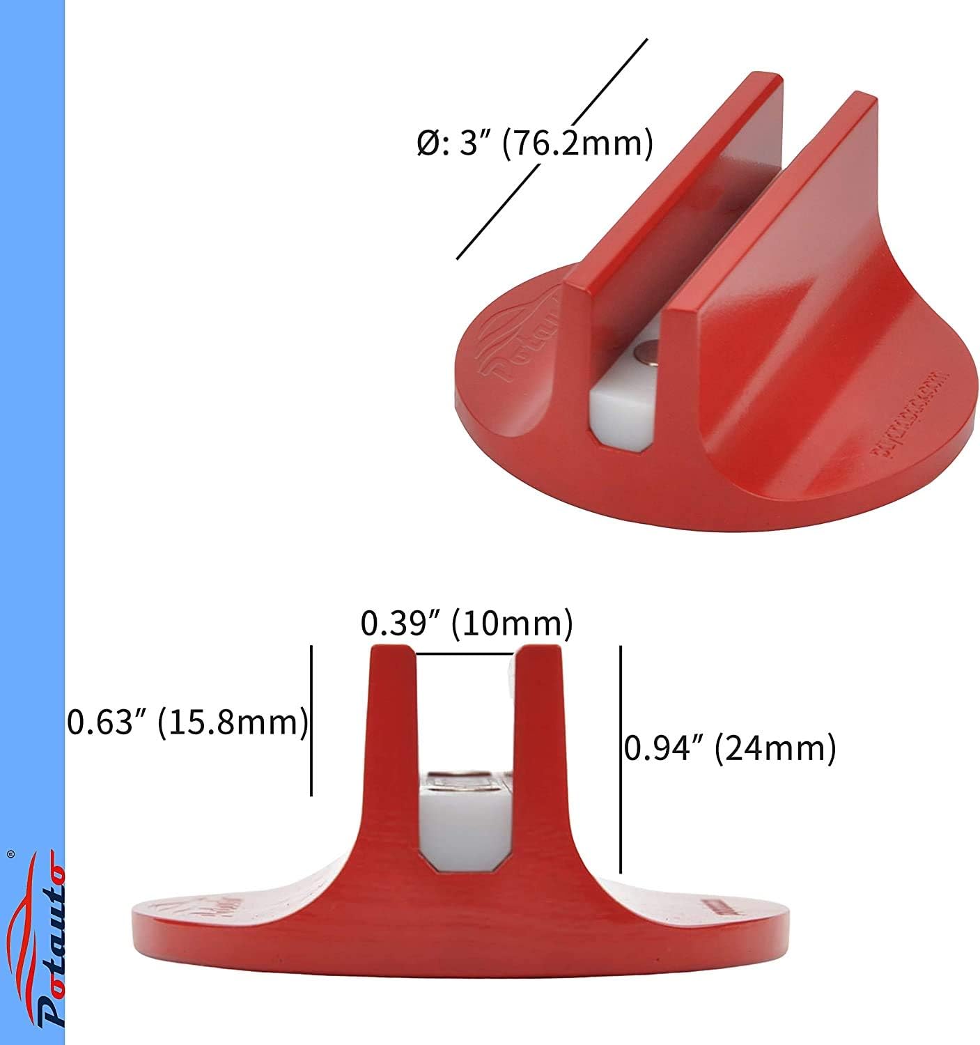 Almohadilla magnética ranurada para gato con pincho 0.39"