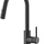 Grifo cocina abatible negro mate cabezal metal RB1031