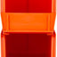 Contenedores plástico apilables 11x5.5x5" color naranja