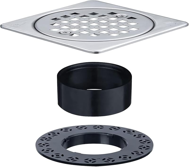 Desagüe ducha cuadrado 4" acero inox 304 Schluter