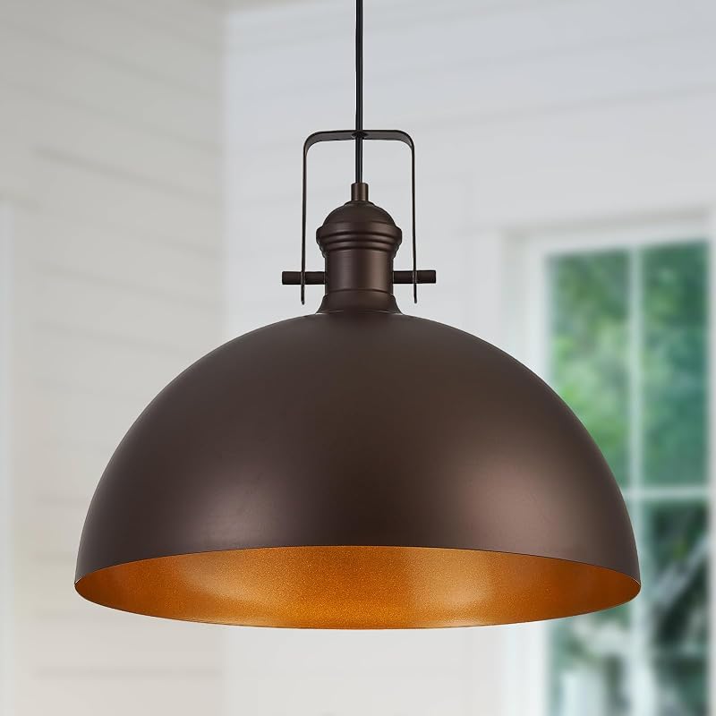 Luces colgantes estilo granja 18" cocina comedor