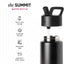 Botella agua niños Summit con pajilla 18oz acero inox