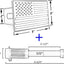Cubierta enganche remolque metal 2" bloqueo 5/8" azul