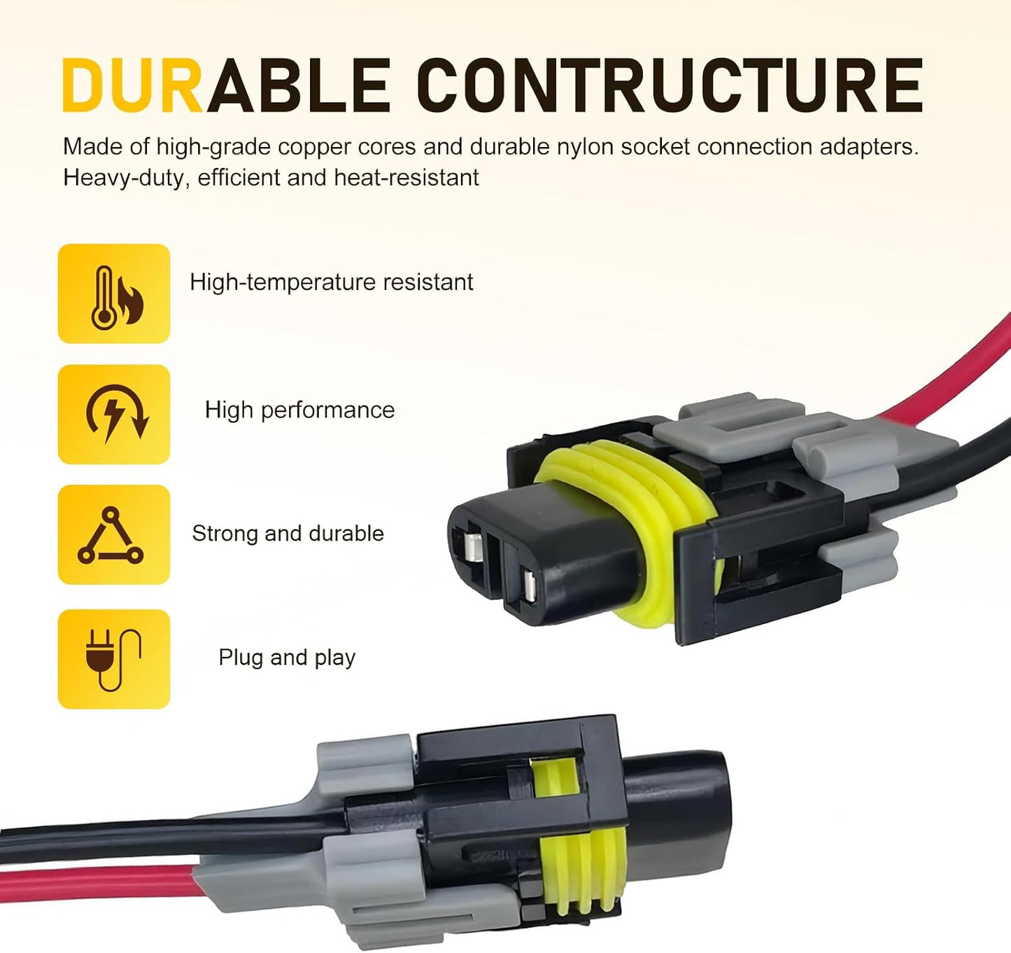 2 Conectores H11 enchufe universal para luces antiniebla