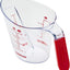 Taza medidora angular 1 taza color rojo