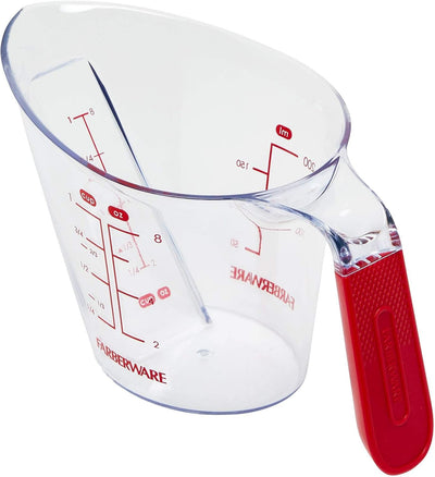 Taza medidora angular 1 taza color rojo