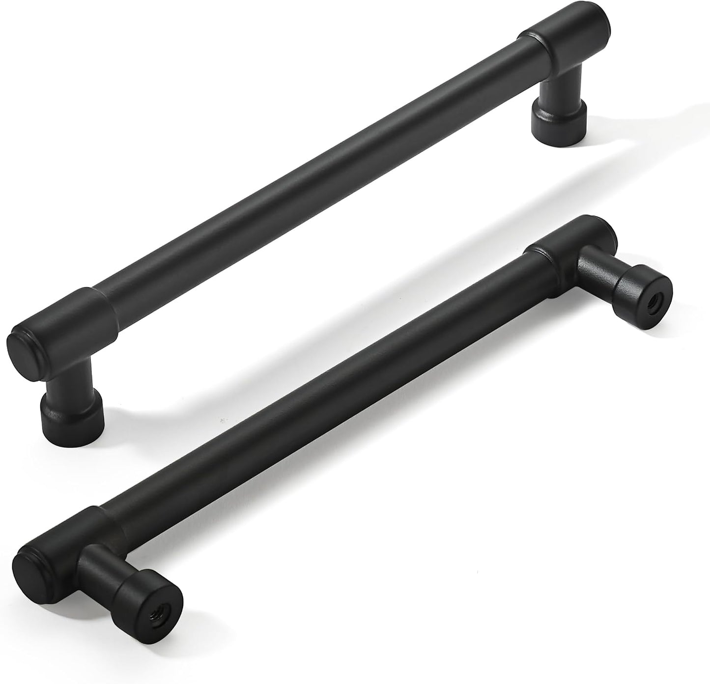 2 Tiradores Negro Mate para Armarios Cocina 6pulg