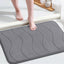 Alfombra baño espuma viscoelástica antideslizante 24x17 gris