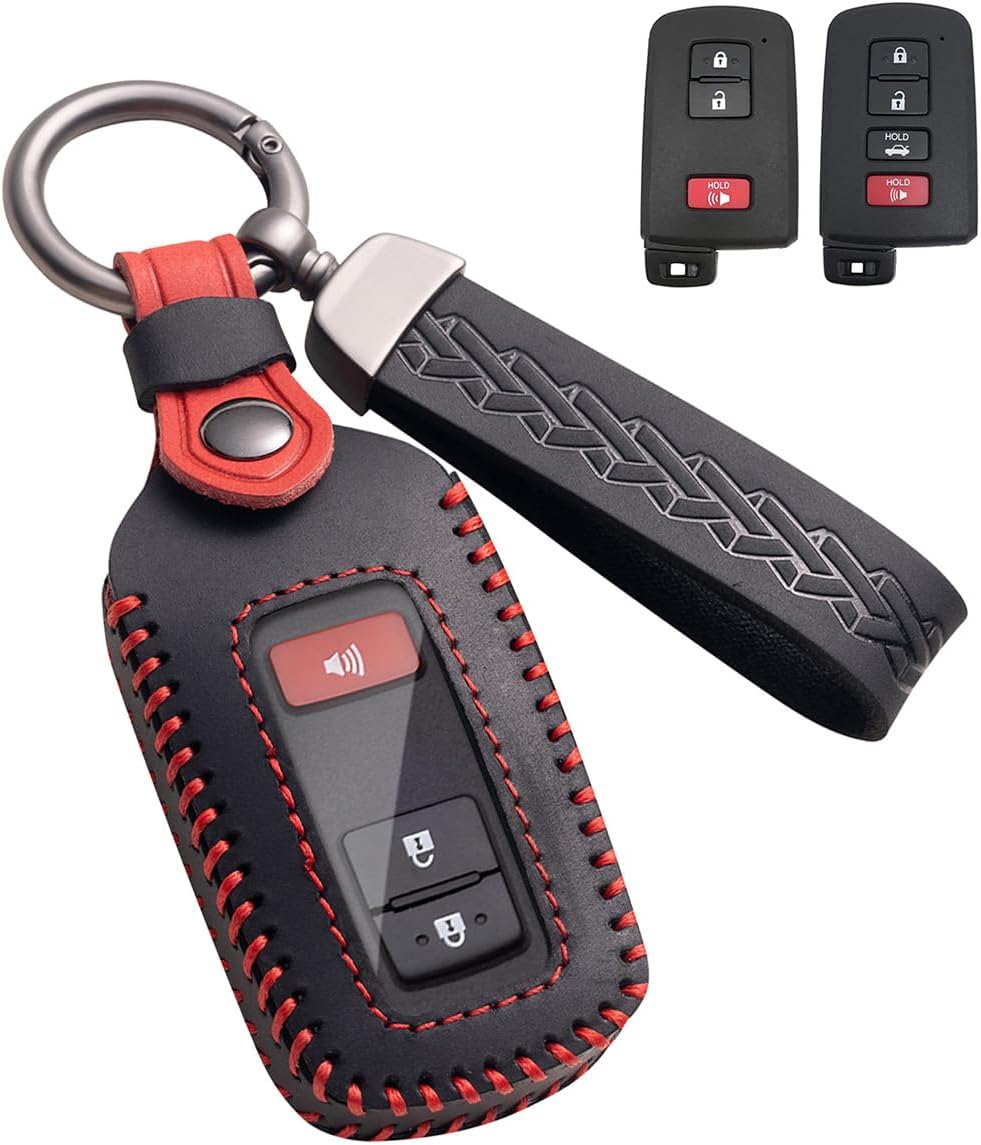 Funda llavero piel compat Toyota Highlander Rav4