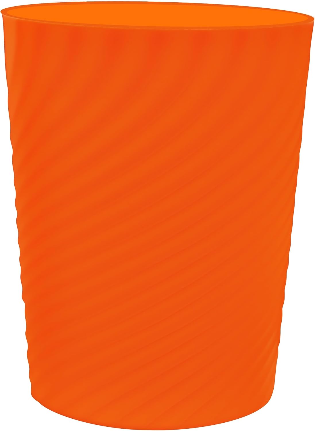 Cubo basura 1.8gal perfil delgado baño oficina naranja