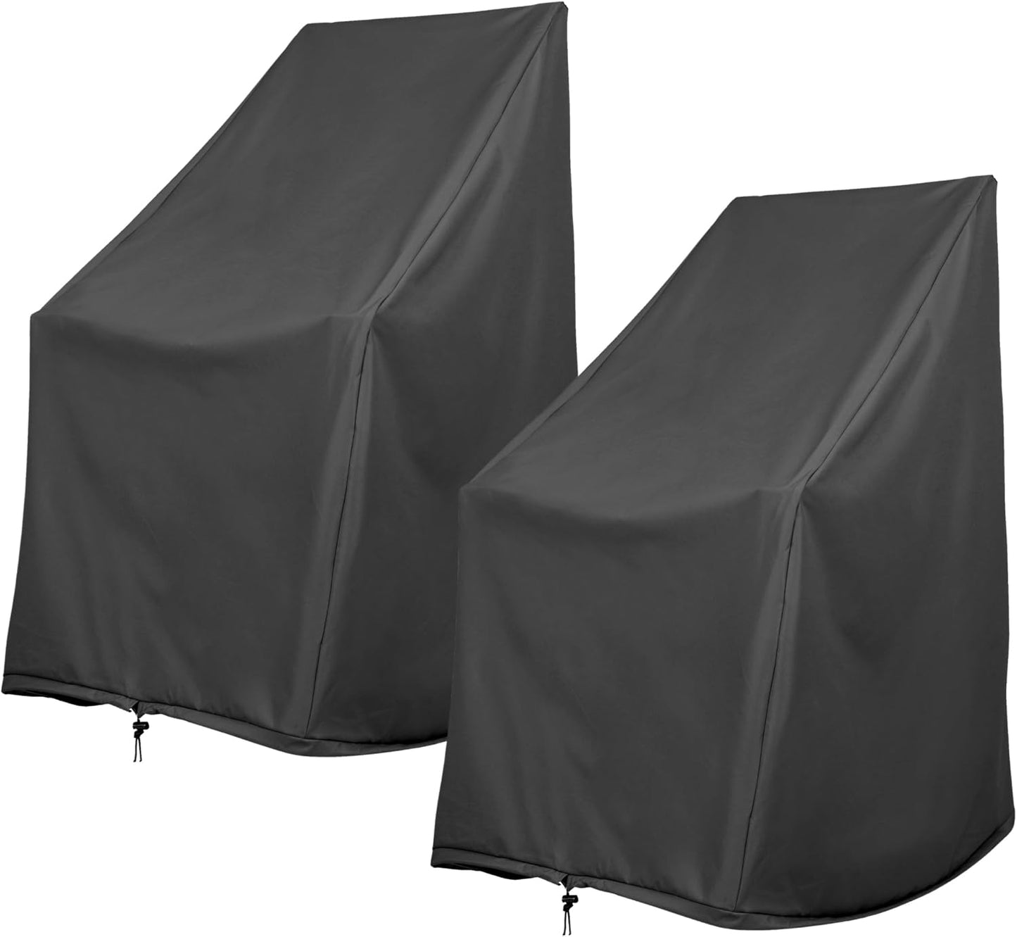 Set 2 Fundas Mecedora Exterior 100% Poliéster Negro