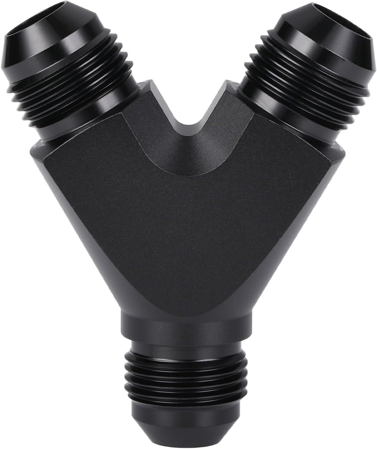 Unión adaptador 8AN aluminio negro