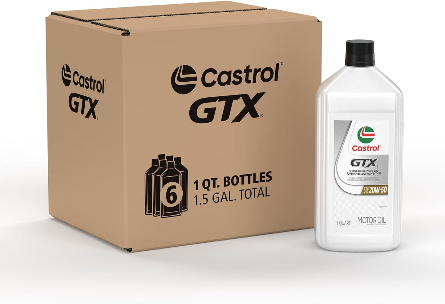 Aceite motor GTX 20W-50 1qt pack 6