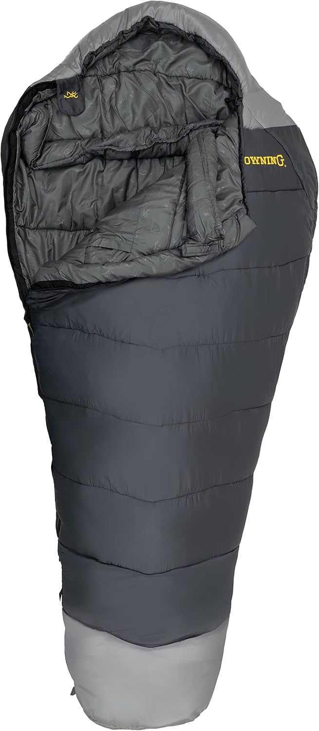 Saco dormir momia Denali -30° carbón/gris