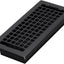 4 Pzas Rejilla Piso Celosía 4x10pulg Negro Texturizado