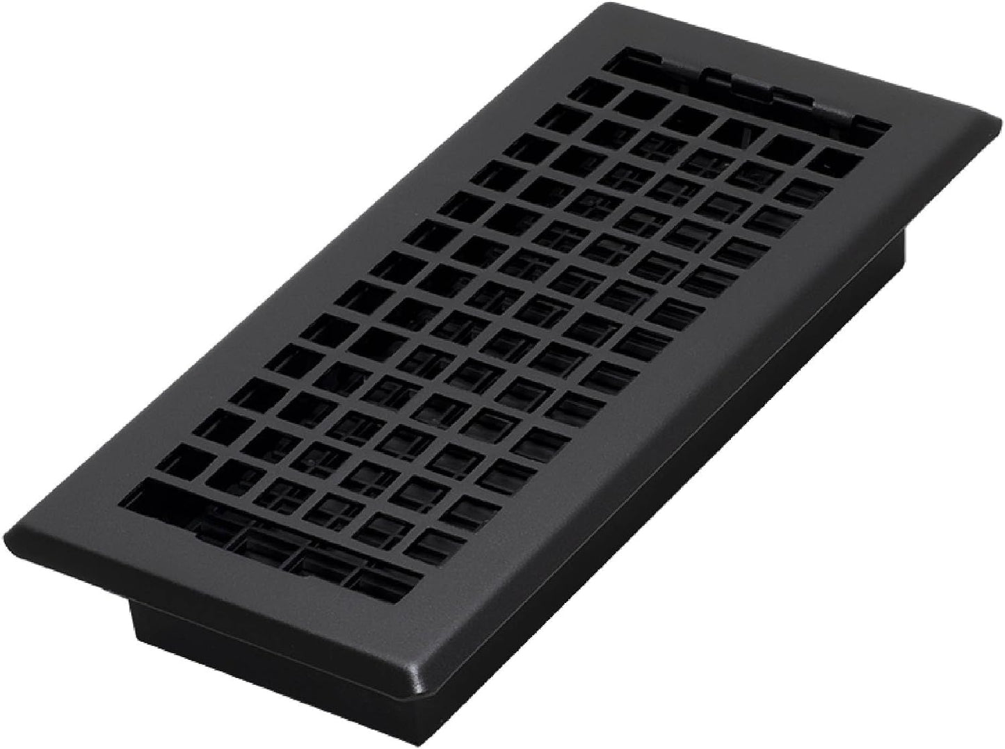 4 Pzas Rejilla Piso Celosía 4x10pulg Negro Texturizado