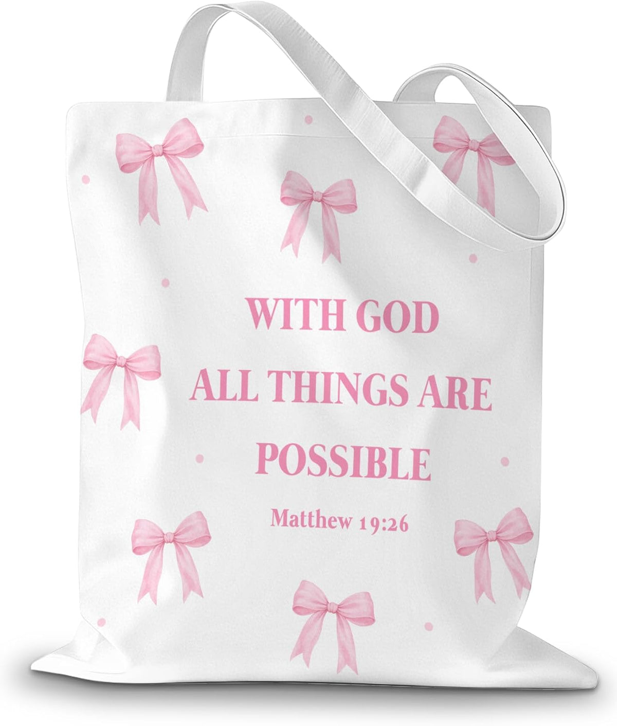 Bolsa compras reutilizable cristiana para mujer