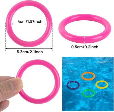 Anillos plástico 70 pzas 2.1pulg para adultos bodas