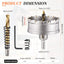 Kit sierra perforadora carburo tungsteno acero inox