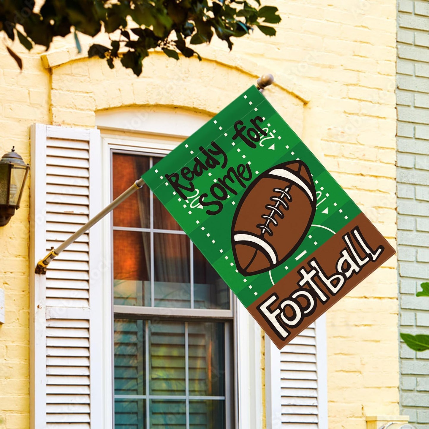 Bandera fútbol 28x40pulg doble cara exterior resistente