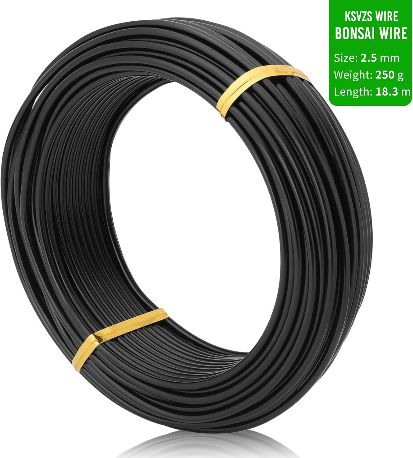 Alambre aluminio anodizado 2.5mm para bonsái y manualidades