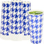 Vasos papel frío 24oz doble poliéster 500uds azul blanco
