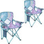 2 Sillas Plegables Camping con Bolsa Refrigera