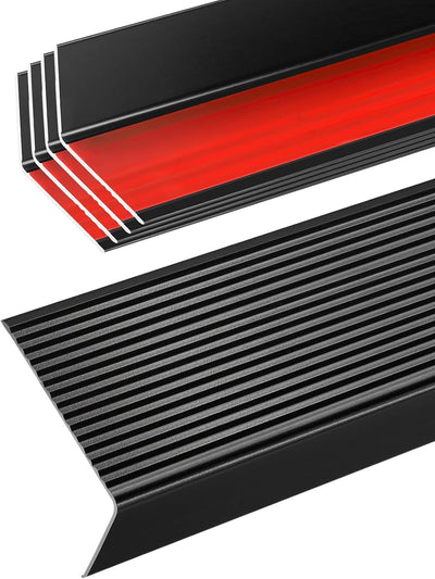 Protector borde escalera aluminio resistente 48pulg