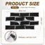 10 Azulejos Autoadhesivos Textura Mable Negro 9.4x4.7pulg