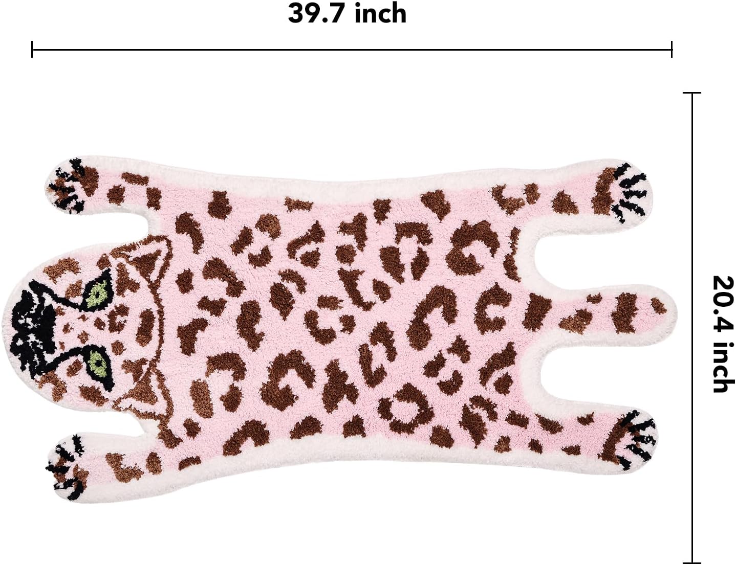 Alfombra baño leopardo rosa antiderrap
