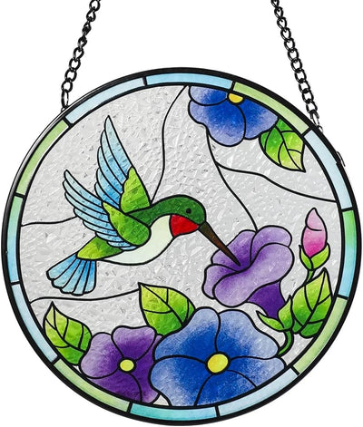 Atrapasoles colibrí vitral 6" regalo mamá amante pájaros