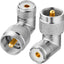 Adaptador coaxial UHF macho a hembra en L para CB y radio Ham