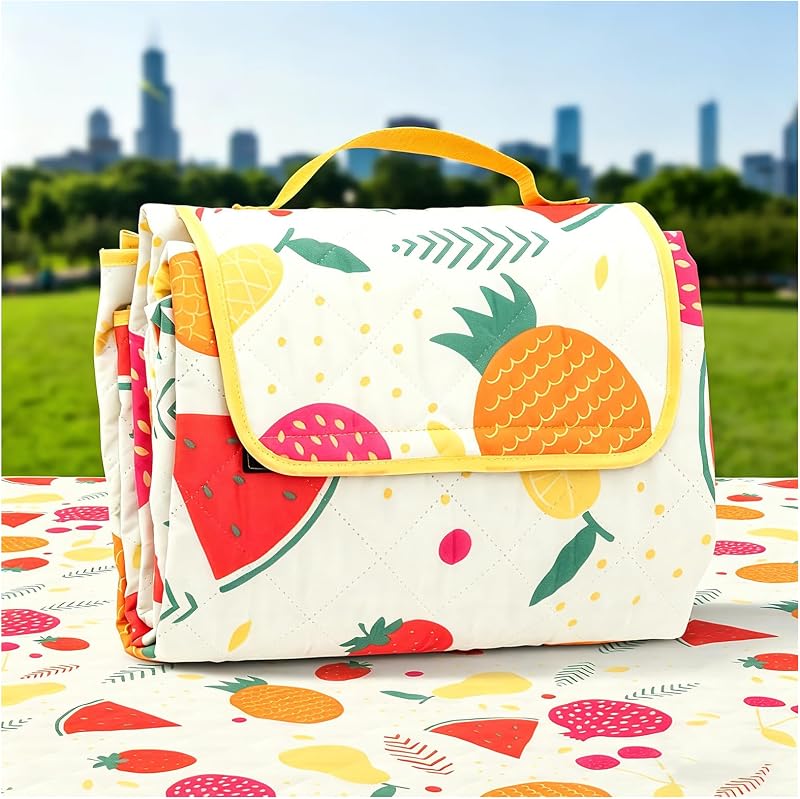 Manta picnic impermeable 79x59" 3 capas plegable portátil