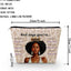 Bolsa cosmética con cremallera regalo para mujeres negras