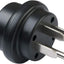 Enchufe extensión 50A color negro/plateado