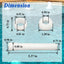 2 Juegos piezas montaje globo ocular para piscina spa led